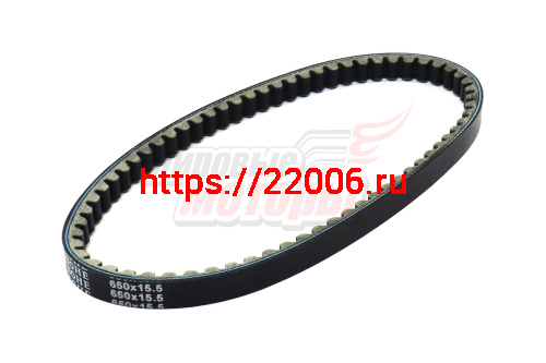 Ремень вариатора 650-15,5 (16) Honda Dio18 (улучшенное качество резины) SOHE