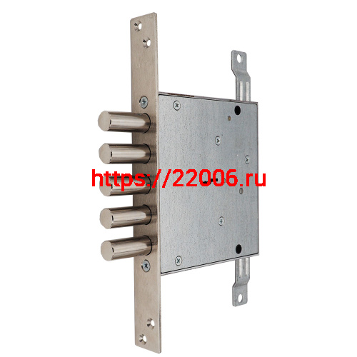 Замок Mettem (Меттэм) врезной сувальдный ЗВ8 140.1.0 с тягами, 5 кл. (ключ 80 мм)