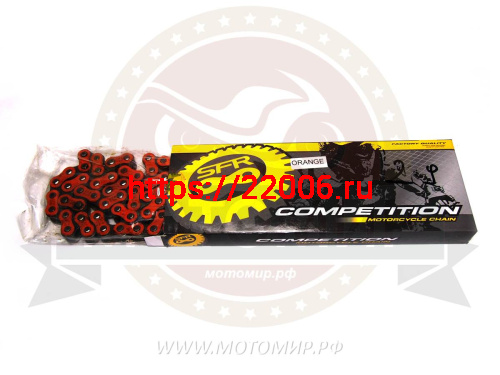 Цепь SFR (428) SFR -100 зв. тюнинг в инд. упак (коробка), цвет ОРАНЖЕВАЯ. (АЛЬФА (100), SIGMA (98) Цепь SFR (428) SFR -100 зв. тюнинг в инд. упак (коробка), цвет ОРАНЖЕВАЯ. (АЛЬФА (100), SIGMA (98)