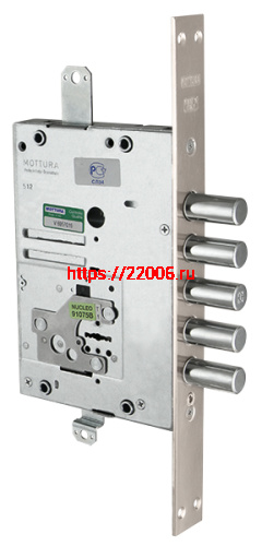 Замок Mottura (Моттура) врезной сувальдный 52.J525M-D MyKey (правый), ключ 40 мм, без накл.