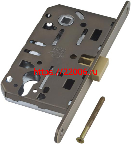 Корпус AGB (АГБ) врезного замка магнитный под цилиндр MEDIANA POLARIS B06103.50.12 (античная бронза)