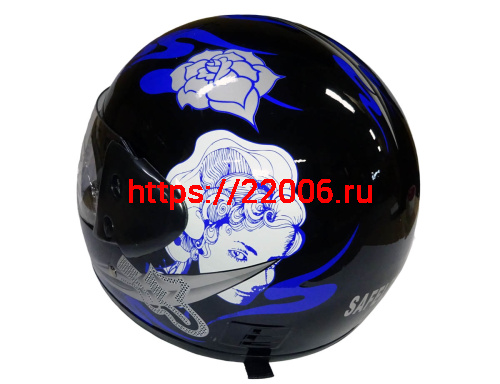 Шлем интеграл "Safelead" HF-101 NEW черный (Q19B)(Q29) размер L фото 4