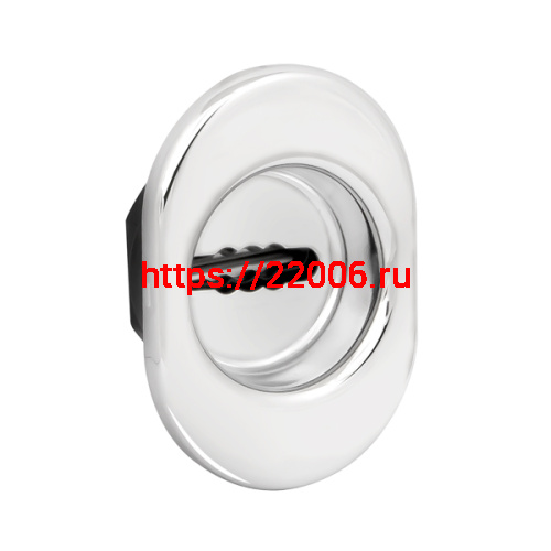 Накладка Fuaro (Фуаро) на сувальдный замок ESC.S-auto/U/OV.477 (ESC 477 U (70х50) ) с подпруж. шторками СР хром