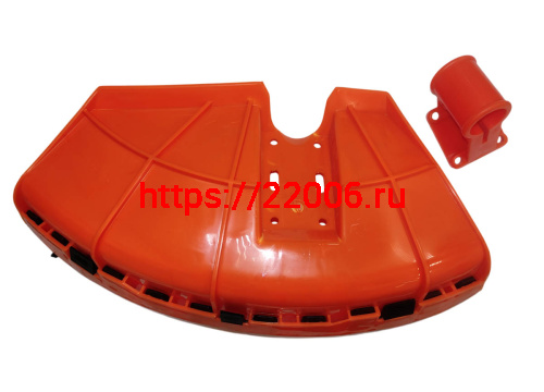 Кожух защитный лески/ножа мотокосы GBC-026/033/043/052 с кронштейном для крепления к триммеру фото 2 Кожух защитный лески/ножа мотокосы GBC-026/033/043/052 с кронштейном для крепления к триммеру фото 2