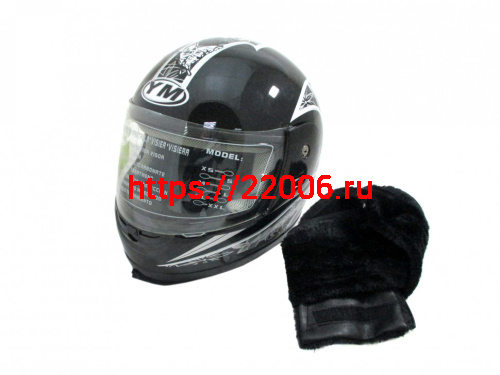 Мотошлем YM-806 черный