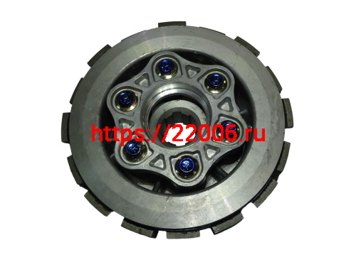 Барабан сцепления внутренний LF163 FML-2MP  в сборе с дисками (E06-15) фото 2