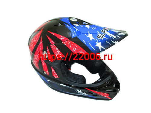 Мотошлем SAFEBET HF-115 (cross kids) black Q183 (S)