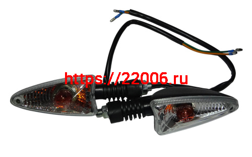 Боковой фонарь Альфа SHURIKEN, RUBIKON (компл 2 шт) (гибкая стойка)