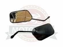 Зеркала (043) d8 пласт. (плоские прямоугольные)  (скутер, мопед)