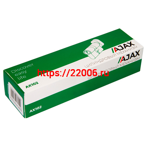 Цилиндровый Ajax (Аякс) механизм (AX100/60) AX1000Key60 (25+10+25) CP хром фото 2