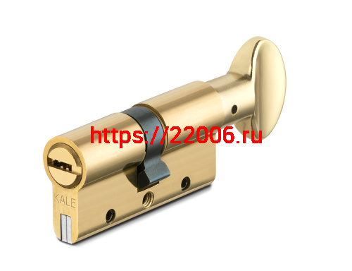 Цилиндровый механизм Kale kilit (Кале килит) с вертушкой 164 DBM-E/70 (30+10+30) mm латунь 5 кл.