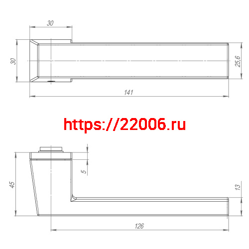 Ручка Armadillo (Армадилло) раздельная K.ART30.CLARITY BL-26 черный фото 5
