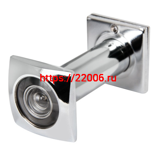 Глазок Fuaro (Фуаро) дверной, оптика пластик DV-Q 3/90-50/Z (VIEWER 3 DVQ) CP хром