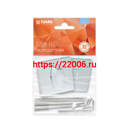 Ручка Fuaro (Фуаро) поворотная BK6.K.SL52 (BK6 SL) SSC-16 сатинированный хром фото 2
