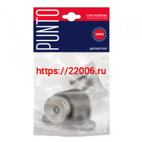 Упор Punto (Пунто) дверной напольный DFIX/MF52 (DSM-52) магнитный CP-8 хром фото 2