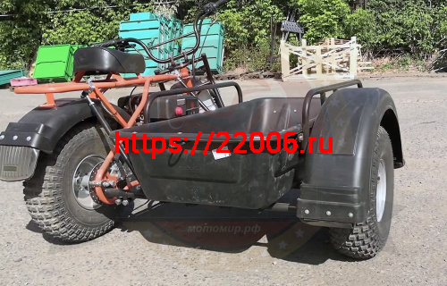 Прицеп боковой для мотоциклов СКАУТ-2F (без корыта) С ПОДВЕСКОЙ (Невозможна регистрация в ГИБДД) фото 2