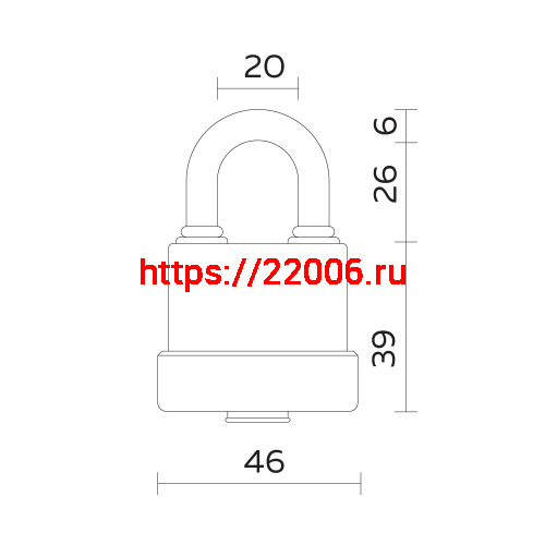 Замок Fuaro (Фуаро) навесной PL-WEATHER-3640 Black 3key (PL-3640) англ. фото 3