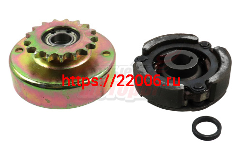 Сцепление центробежное под вал 20 мм (звезда 428 -17Т) для виброплит, затирочных машин по бетону
