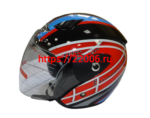 Шлем открытый FALCON XZH207 (Колобок) с забралом, размер M фото 2 Шлем открытый FALCON XZH207 (Колобок) с забралом, размер M фото 2