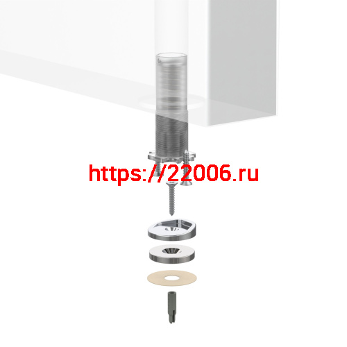 Упор Armadillo (Армадилло) дверной скрытый MAX INOX/2 фото 9