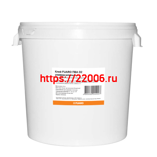 Клей Fuaro (Фуаро) ПВА D2 универсальный (30 кг)