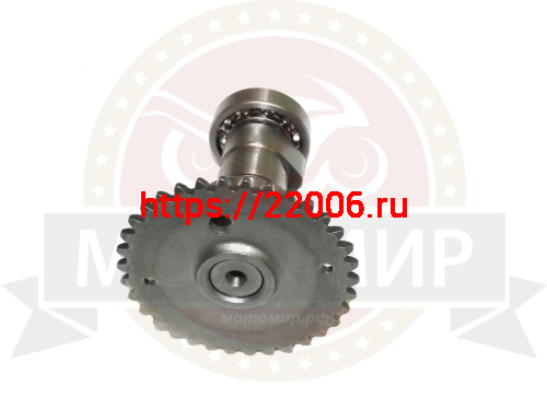 Распредвал в сборе со звездой 4х такт. GY6-50, 139QMB (69,4мм) фото 2