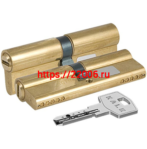 Цилиндровый Kale kilit (Кале килит) механизм 164 BN/100 (45+10+45) mm латунь 5 кл.
