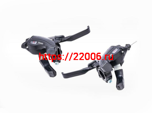 Комплект ручек перекл.скор.Index (моноблок черн.)3*7+рубашка, аналог Shimano EF50, усил., 3132666-9 Комплект ручек перекл.скор.Index (моноблок черн.)3*7+рубашка, аналог Shimano EF50, усил., 3132666-9