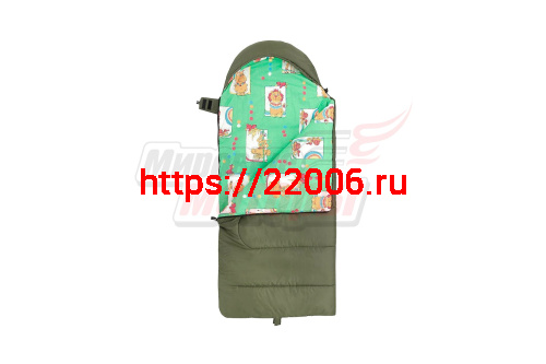 Спальный мешок OLYMPUS Junior 300 (160х70, холлофайбер, лимпопо) (T-HS-SB-OJ-300) Helios-
