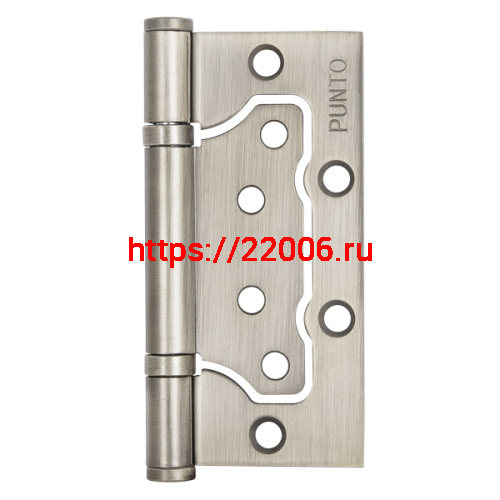 Петля Punto (Пунто) универсальная без врезки IN4200W PN (200-2B 100x2,5) мат. никель