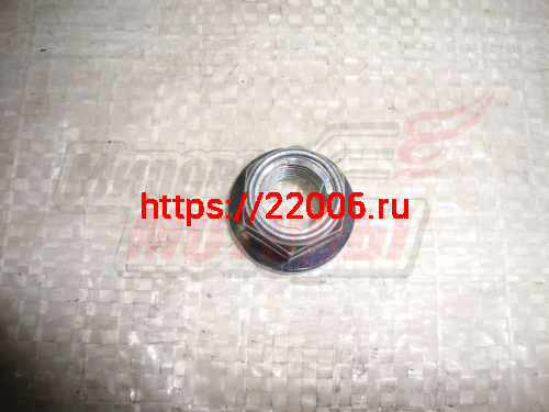 Гайка оси переднего колеса M12x1,25 OPTIMUS (с юбкой (пресс-шайбой))
