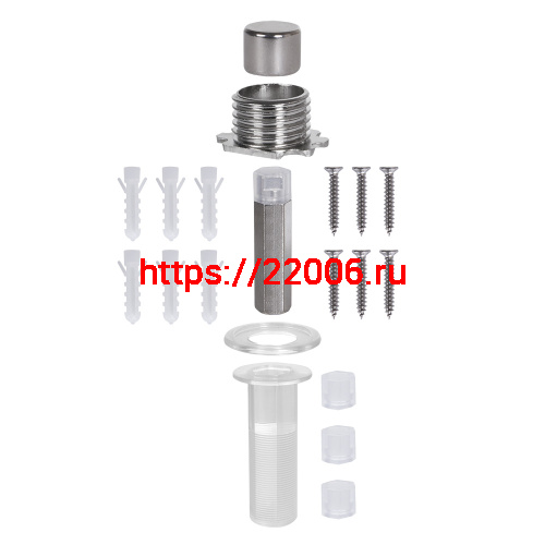 Упор Armadillo (Армадилло) дверной скрытый STELS TR Прозрачный фото 7