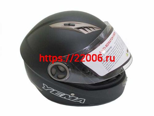 Мотошлем YM-827 черный матовый (XS)