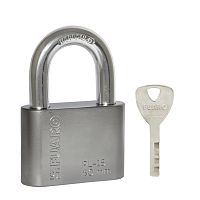 Замок Fuaro (Фуаро) навесной PL-WEATHER-1550 Nickel 4 fin key ( PL-15-50) диск. /блистер