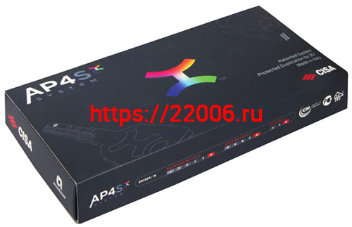 Цилиндровый механизм Cisa (Чиза) под вертушку (дл. шток) AP4S 0P3S7-12.12. (70 мм/35+10+25), НИКЕЛЬ фото 2