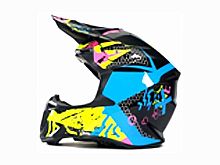 Мотошлем VIRTUE MD-902 Кросс черно-голубой (XXXL)