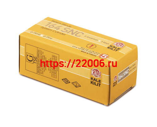 Цилиндровый Kale kilit (Кале килит) механизм 164 SN/80 (30+10+40) mm никель 5 кл. фото 2