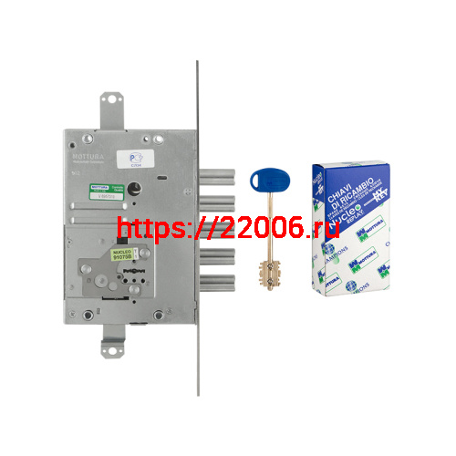 Замок Mottura (Моттура) врезной сувальдный 52.J525M-D MyKey (правый), ключ 60 мм, без накл. фото 2