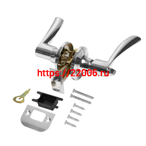 Ручка Punto (Пунто) защелка DK610/BL CP-BK (фик.) хром фото 2