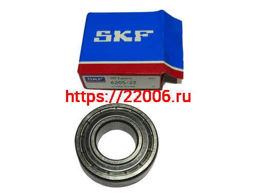 Подшипник 80205 (25х52х15) закрытый (6205ZZ) 056Т SKF оригинал (263 T)