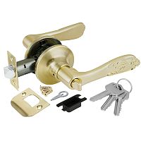 Ручка Punto (Пунто) защелка 6033 SB-E (кл./фик.) мат. золото