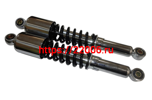 Амортизатор задний (L-340mm, D1-12mm, H1-20mm, D2-10mm, H2-20mm) Альфа улучш. масл. ХРОМ (ТЮНИНГ)ПР Амортизатор задний (L-340mm, D1-12mm, H1-20mm, D2-10mm, H2-20mm) Альфа улучш. масл. ХРОМ (ТЮНИНГ)ПР