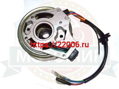 Зажигание Альфа "Zodiak"  Шторм 1Р54FMI в сборе (с маховиком) 2 катушки (генератор)