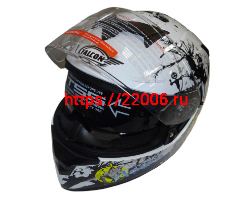 Шлем интеграл FALCON F702, размер S, с очками, (уп. 6 шт.) фото 3 Шлем интеграл FALCON F702, размер S, с очками, (уп. 6 шт.) фото 3