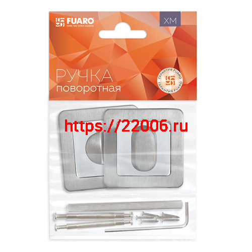 Ручка Fuaro (Фуаро) поворотная BK6 XM SSC/CP-16 сатинированный хром/хром фото 2
