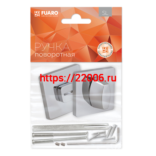 Ручка Fuaro (Фуаро) поворотная BK6.K.SL52 (BK6 SL) CP-8 хром фото 2
