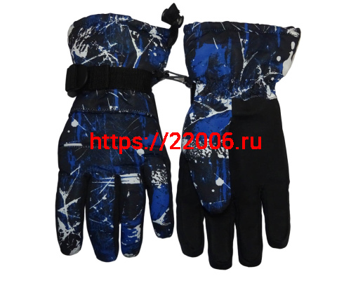 Перчатки зимние утепленные снегоход/лыжи, текстиль+кожзам. HEAD TP802