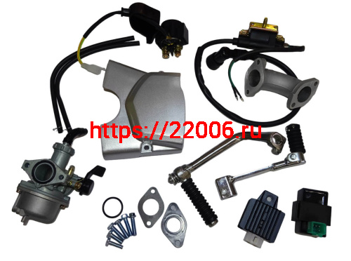 Двигатель 4т. 125 см3 (С120, 1P52, марк 1Р39) АЛЬФА горизонтальный, 4МКПП по кругу, педаль ПЛ фото 3