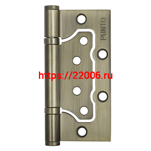 Петля Punto (Пунто) универсальная без врезки IN4200W WAB (200-2B 100x2,5) мат. бронза