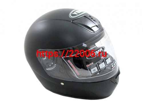 Мотошлем YM-802 черный матовый (L)